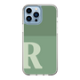 Slim Protection Case［ Original - initial two tone - R green ］