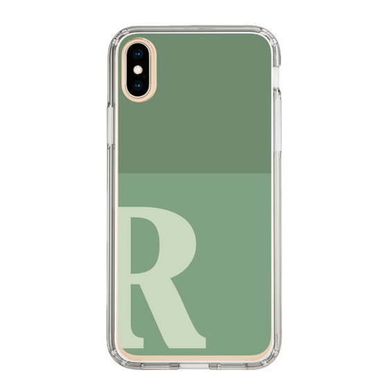 Slim Protection Case［ Original - initial two tone - R green ］