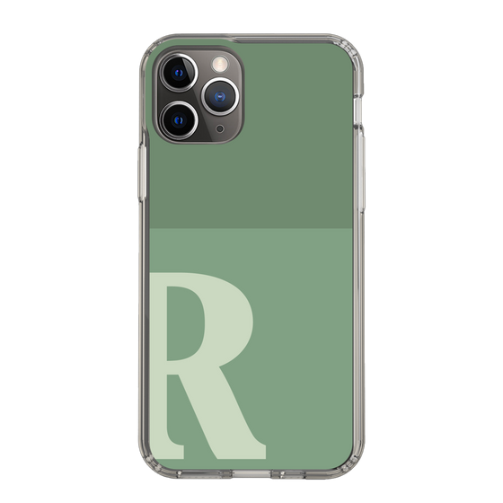 Slim Protection Case［ Original - initial two tone - R green ］