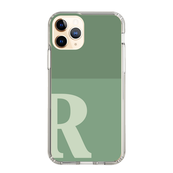 Slim Protection Case［ Original - initial two tone - R green ］