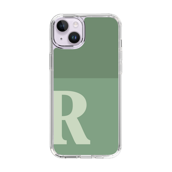Slim Protection Case［ Original - initial two tone - R green ］