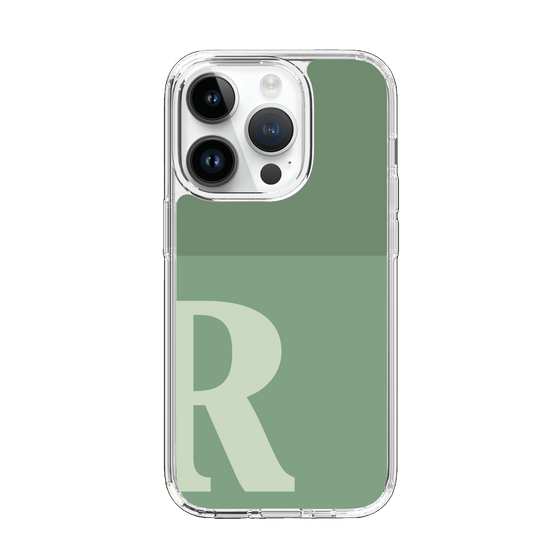 Slim Protection Case［ Original - initial two tone - R green ］