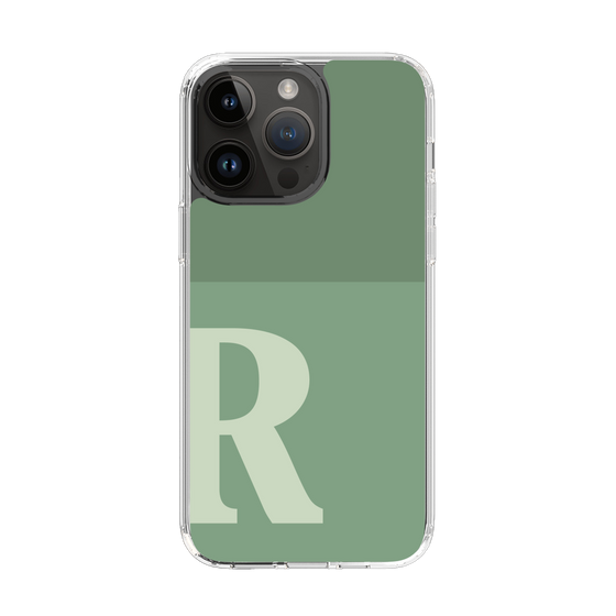 Slim Protection Case［ Original - initial two tone - R green ］