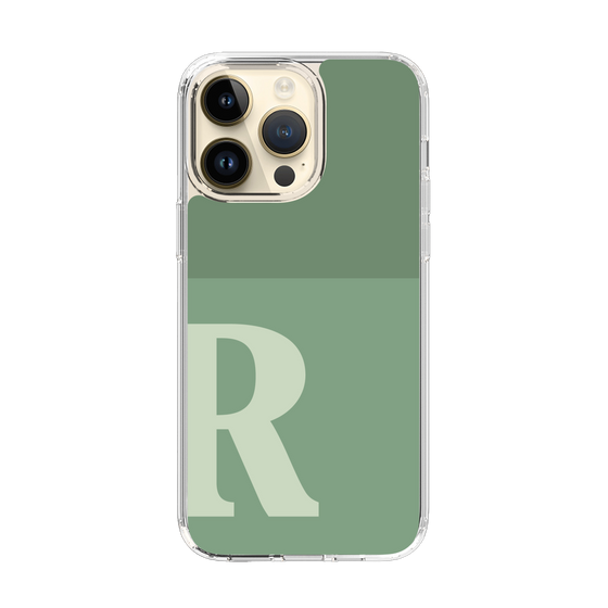 Slim Protection Case［ Original - initial two tone - R green ］