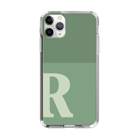 Slim Protection Case［ Original - initial two tone - R green ］