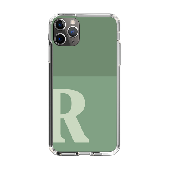 Slim Protection Case［ Original - initial two tone - R green ］