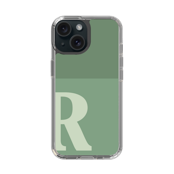Slim Protection Case［ Original - initial two tone - R green ］