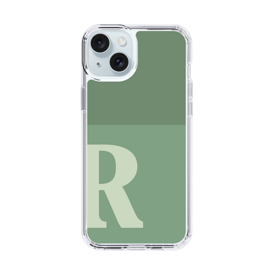 Slim Protection Case［ Original - initial two tone - R green ］