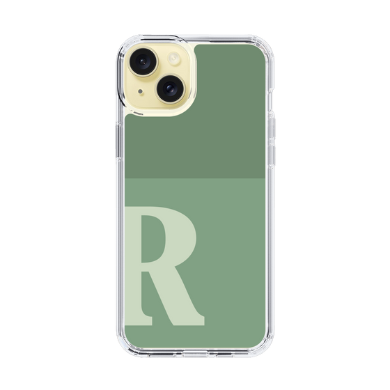 Slim Protection Case［ Original - initial two tone - R green ］