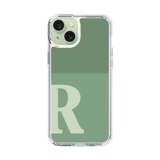 Slim Protection Case［ Original - initial two tone - R green ］