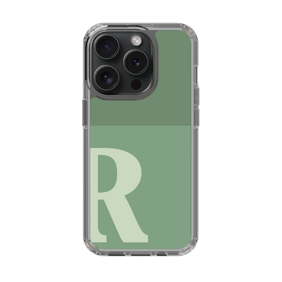 Slim Protection Case［ Original - initial two tone - R green ］