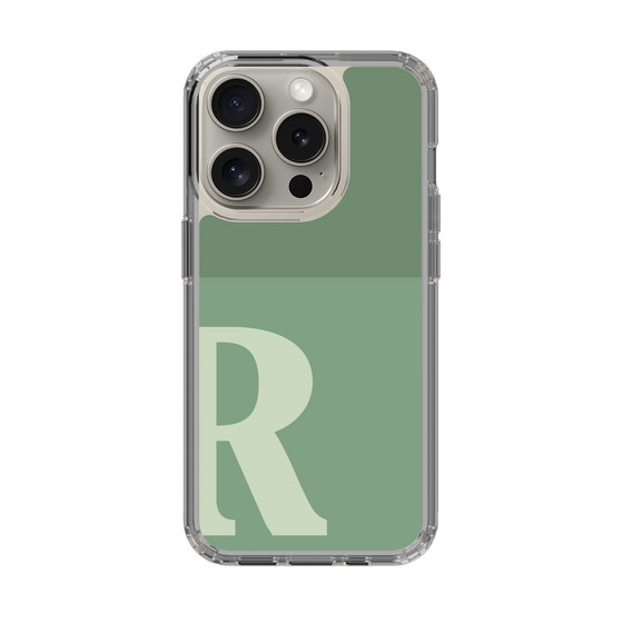 Slim Protection Case［ Original - initial two tone - R green ］