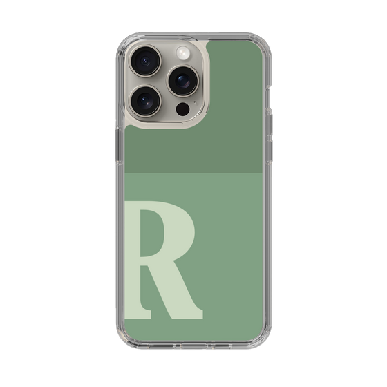 Slim Protection Case［ Original - initial two tone - R green ］