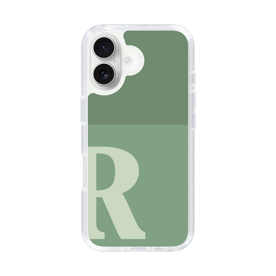 Slim Protection Case［ オリジナル - initial two tone - R green ］