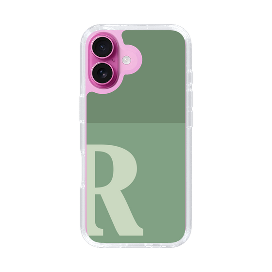 Slim Protection Case［ オリジナル - initial two tone - R green ］