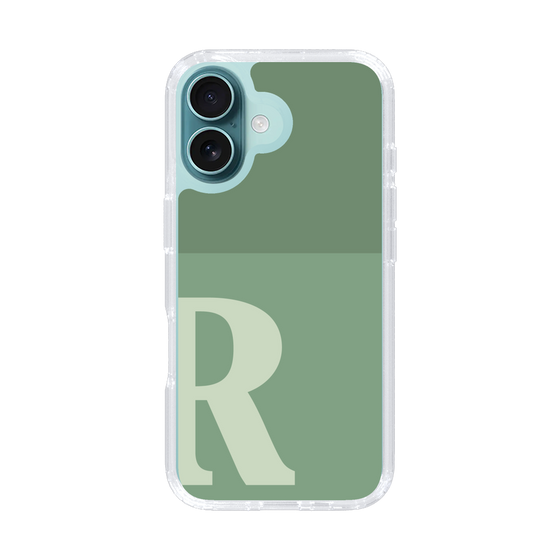Slim Protection Case［ オリジナル - initial two tone - R green ］