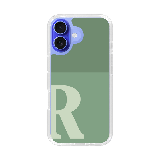 Slim Protection Case［ オリジナル - initial two tone - R green ］