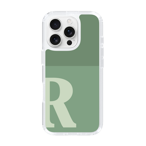 Slim Protection Case［ オリジナル - initial two tone - R green ］