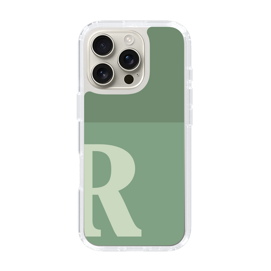 Slim Protection Case［ オリジナル - initial two tone - R green ］