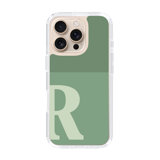 Slim Protection Case［ オリジナル - initial two tone - R green ］