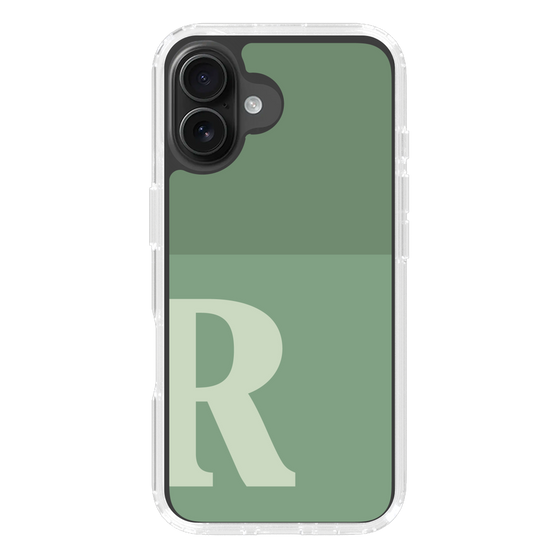 Slim Protection Case［ オリジナル - initial two tone - R green ］