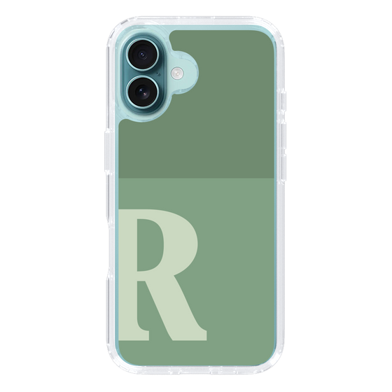 Slim Protection Case［ オリジナル - initial two tone - R green ］