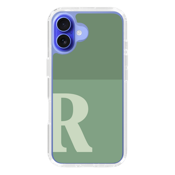 Slim Protection Case［ オリジナル - initial two tone - R green ］