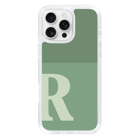 Slim Protection Case［ オリジナル - initial two tone - R green ］