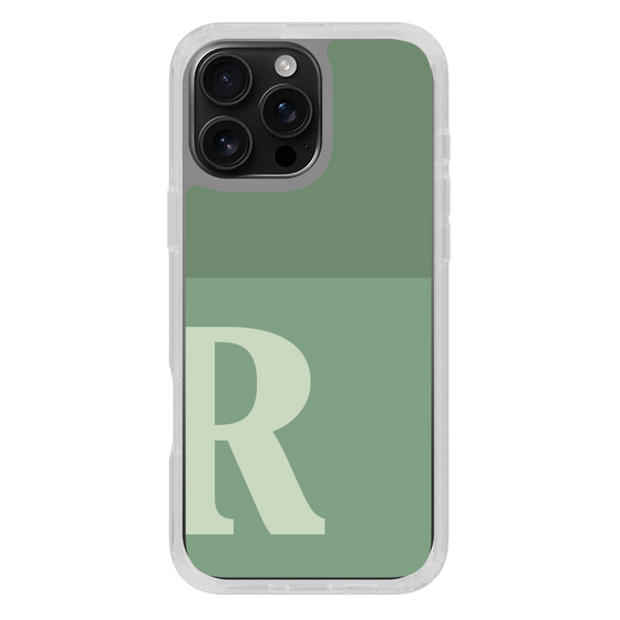 Slim Protection Case［ オリジナル - initial two tone - R green ］