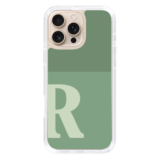 Slim Protection Case［ オリジナル - initial two tone - R green ］
