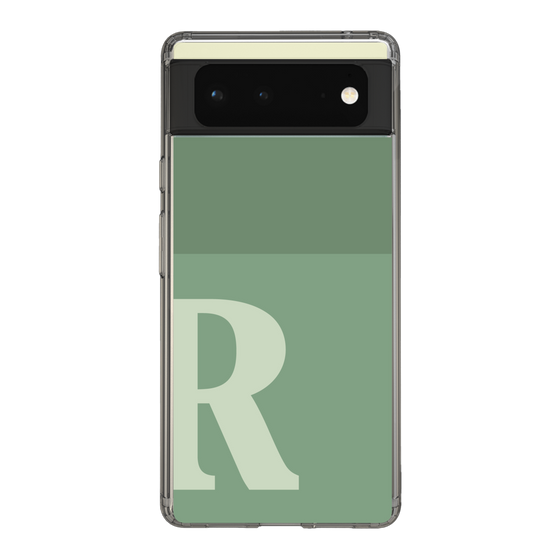 Slim Protection Case［ Original - initial two tone - R green ］
