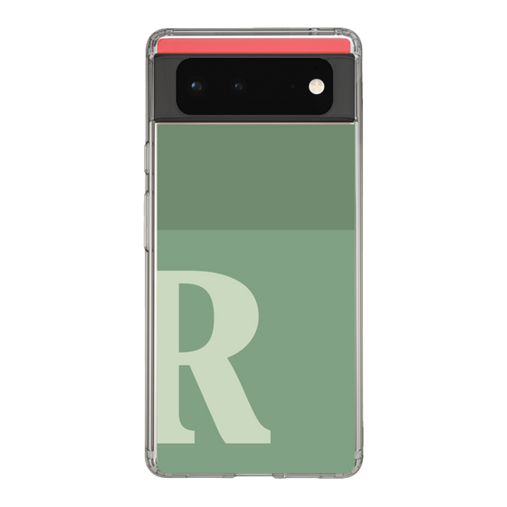Slim Protection Case［ Original - initial two tone - R green ］