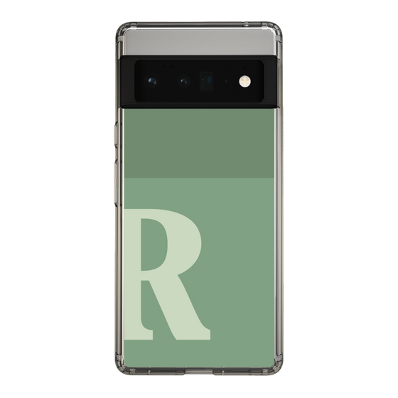 Slim Protection Case［ Original - initial two tone - R green ］