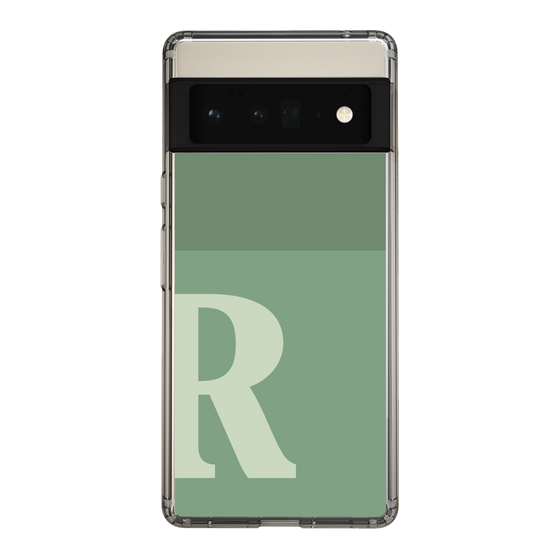 Slim Protection Case［ Original - initial two tone - R green ］