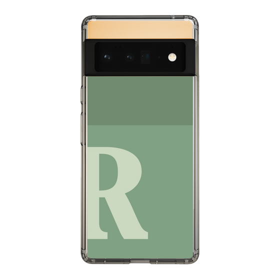 Slim Protection Case［ Original - initial two tone - R green ］