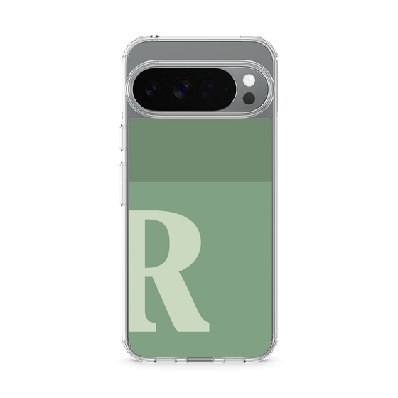 Slim Protection Case［ Original - initial two tone - R green ］
