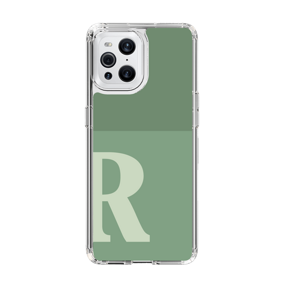 Slim Protection Case［ Original - initial two tone - R green ］
