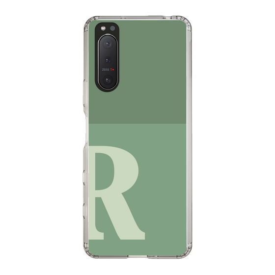 Slim Protection Case［ Original - initial two tone - R green ］