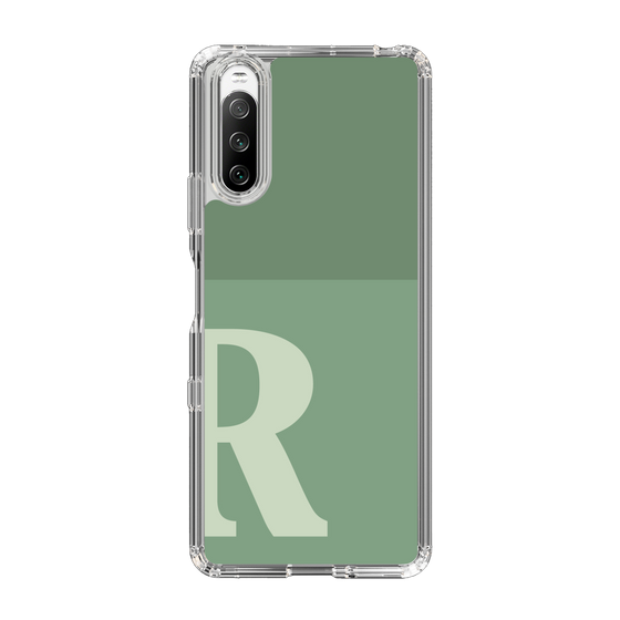 Slim Protection Case［ Original - initial two tone - R green ］