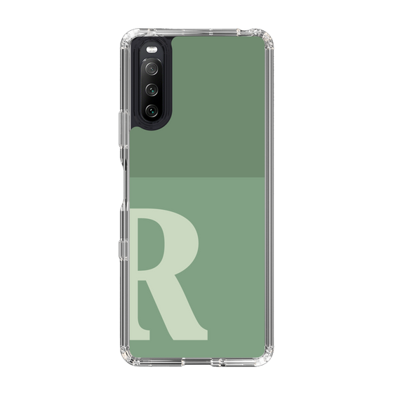Slim Protection Case［ Original - initial two tone - R green ］