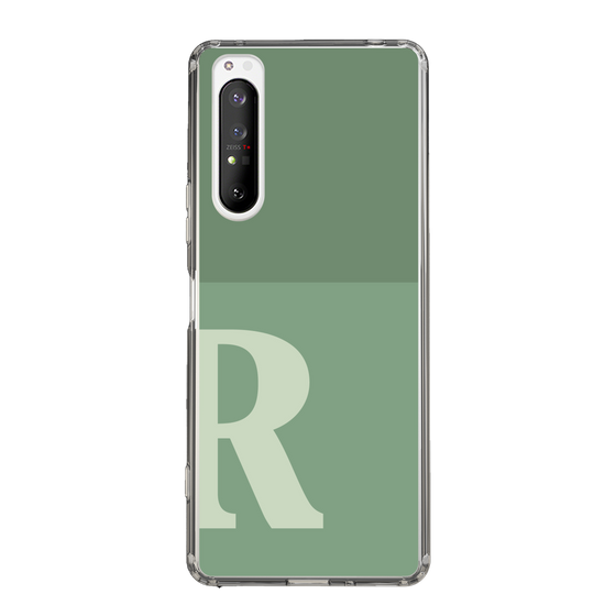 Slim Protection Case［ Original - initial two tone - R green ］