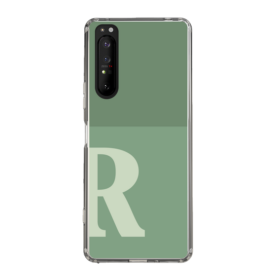 Slim Protection Case［ Original - initial two tone - R green ］