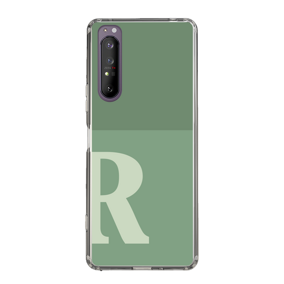 Slim Protection Case［ Original - initial two tone - R green ］