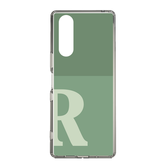Slim Protection Case［ Original - initial two tone - R green ］