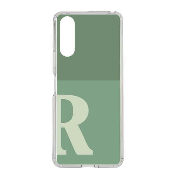 Slim Protection Case［ Original - initial two tone - R green ］