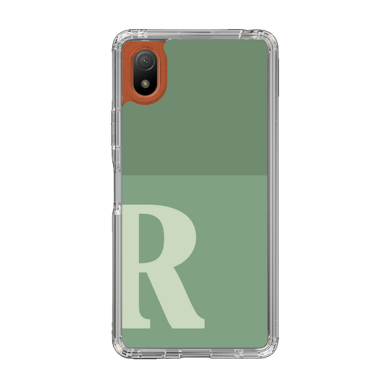 Slim Protection Case［ Original - initial two tone - R green ］