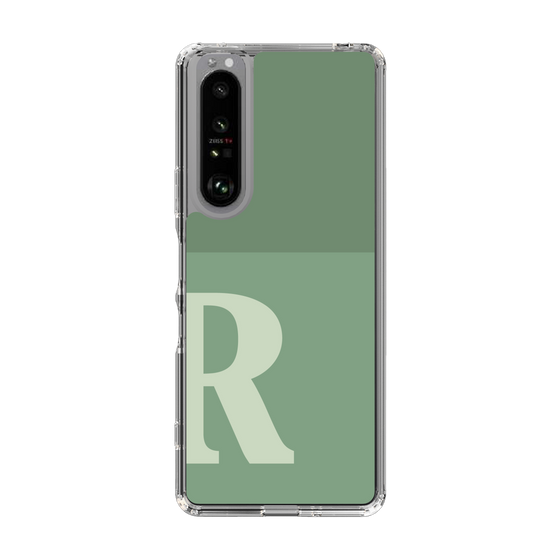 Slim Protection Case［ Original - initial two tone - R green ］