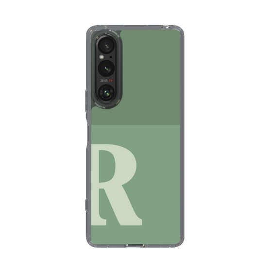 Slim Protection Case［ Original - initial two tone - R green ］