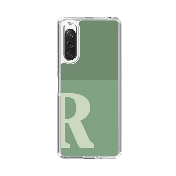 Slim Protection Case［ Original - initial two tone - R green ］