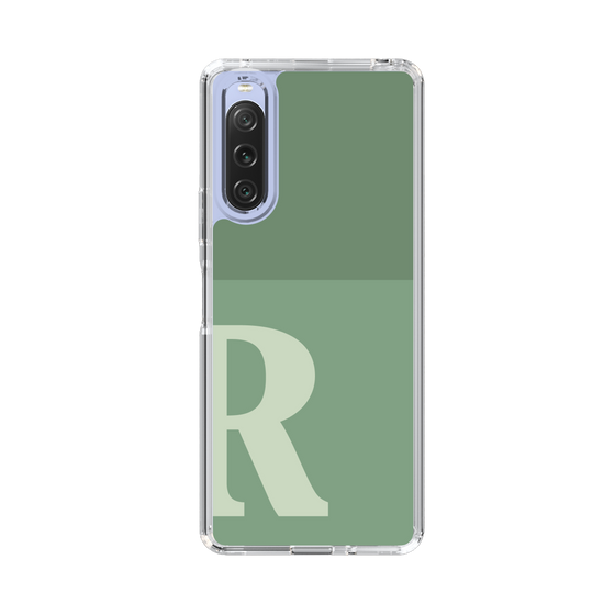 Slim Protection Case［ Original - initial two tone - R green ］